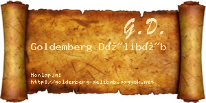 Goldemberg Délibáb névjegykártya
